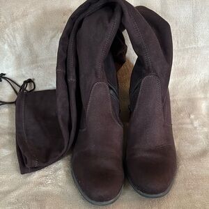 Elegant Brown Over-the-Knee Boots